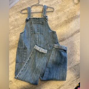 Mini Boden denim overalls sz 5-6 girls
